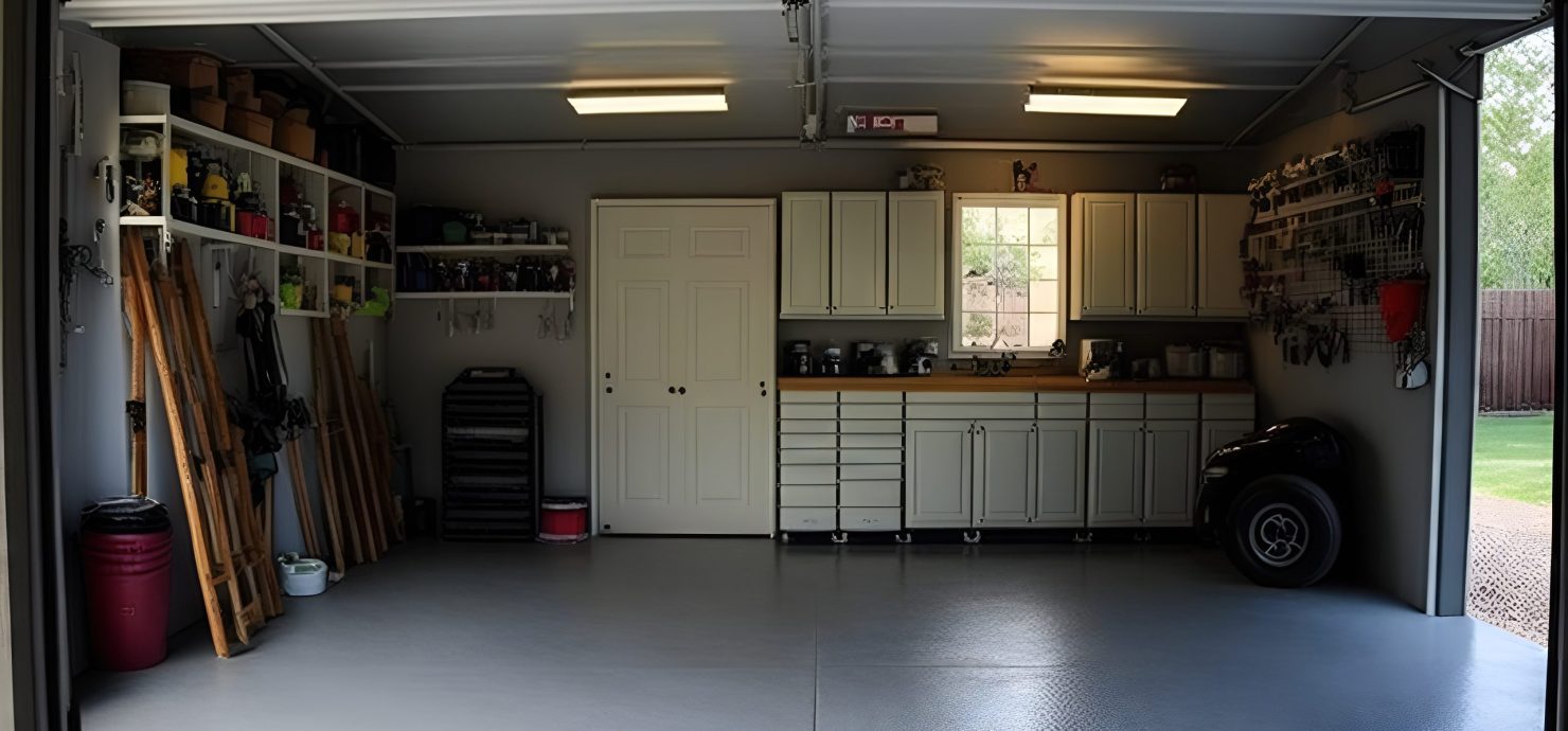 Home Garage Design Concept 3. Generative AI