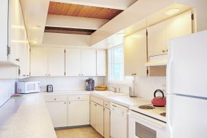 Countertop and cabinets in modern kitchen